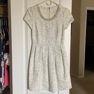 White, thick material dress